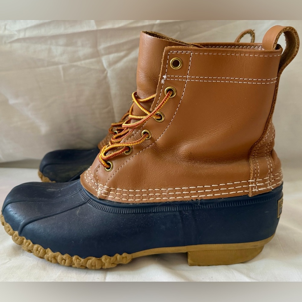 Bean Boots By LL BEAN  Leather Duck Boot Women’s Size 10M USA - Picture 2 of 6